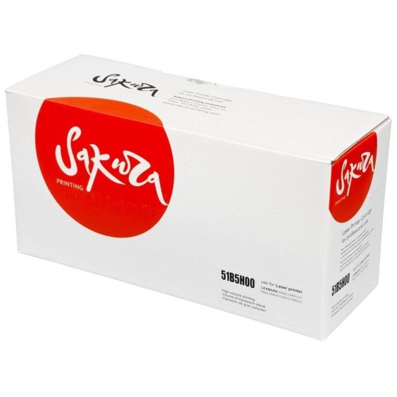 Картридж лазерный SAKURA 51B5H00 чер. для Lexmark MS417dn/ MS517dn/ MS617dn