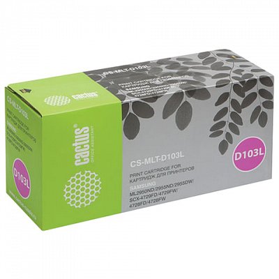 Картридж лазерный CACTUS совместимый (MLT-D103L) SCX-4728FD, ресурс 2500 стр.