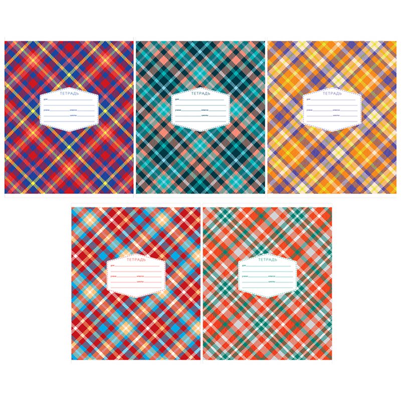 превью Тетрадь 18л., клетка ArtSpace «Узоры. Plaid patterns», эконом