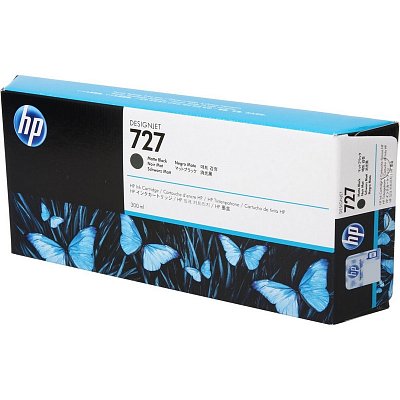 Картридж струйный HP 727 C1Q12A матовый черный оригинальный повышенной емкости