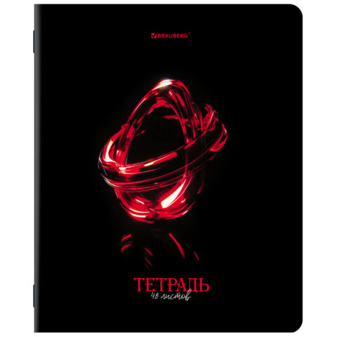 Тетради ДЭК А5 48 л. КОМПЛЕКТ 5 шт. BRAUBERG, скоба, клетка, глянцевый лак, «SHADE»