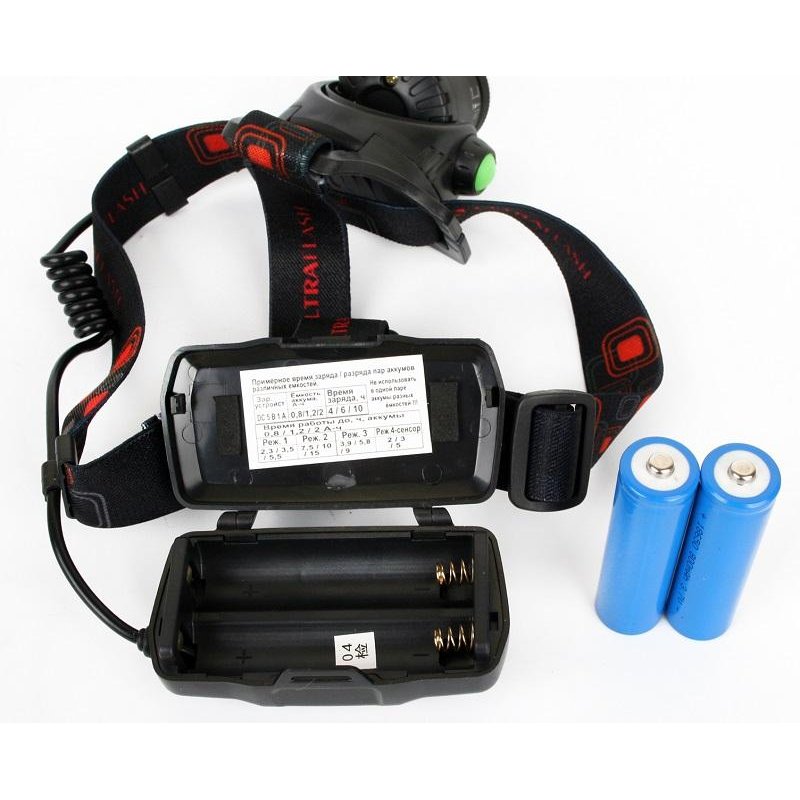 Фонарь налобный Ultraflash E1336 (акк.3.7В,1LED,4В
