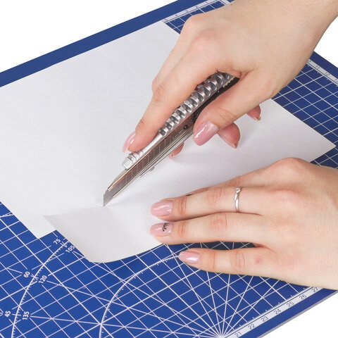 Коврик (мат) для резки BRAUBERG EXTRA 5-слойныйА2 (600×450 мм)двустороннийтолщина 3 ммсиний237176
