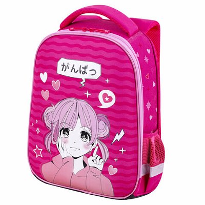 Ранец BRAUBERG KIDS START, 1 отделение, 2 кармана, «Anime style», 35×26х13 см