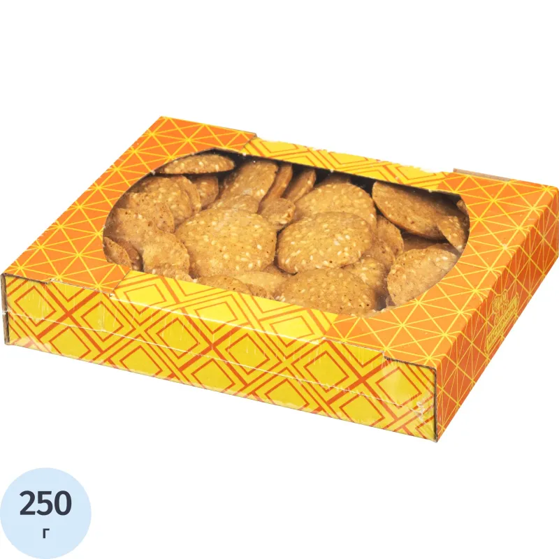 Печенье сдобное Северная столица Вкусняшки с кунжутом 250 г