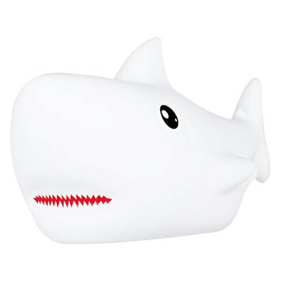 Ночник силиконовый LED «Акула» 190×91x103 мм, белый свет/RGB, таймер, USB, аккумулятор 1200 мАч, DASWERK