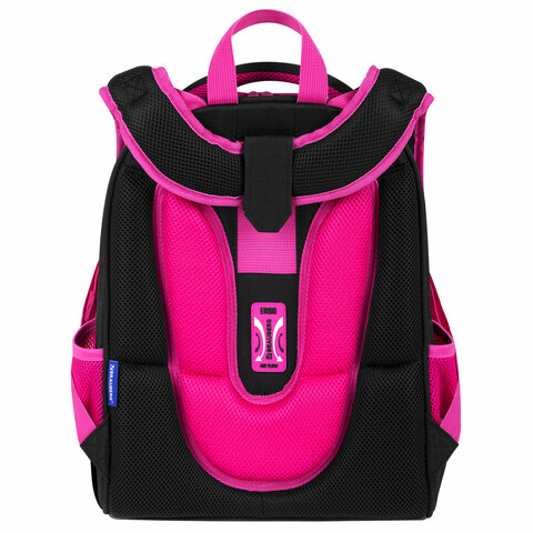 Ранец BRAUBERG PREMIUM, 2 отделения, с брелоком, «Space sweets», LED-ЛАМПОЧКИ, 38×29х16 см