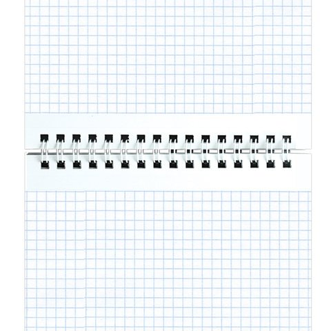 Блокнот А5 (146×209 мм), 80 л., гребень, картон, жесткая подложка, клетка, ОФИСМАГ, темно-серый