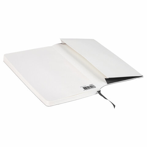 Блокнот А5 (130×210 мм), BRAUBERG ULTRA, под кожу, 80 г/м2, 96 л., линия, черный