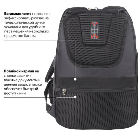 Рюкзак BRAUBERG BUSINESS универсальныйс отд. для ноутбукаUSB-портProgress48×14х34 см229873