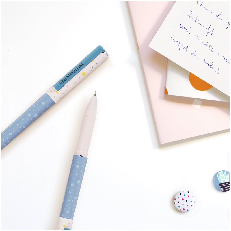 Ручка шариковая Greenwich Line «Stylish confetti» синяя, 0.7 мм, игольчатый стержень, грип, софт-тач