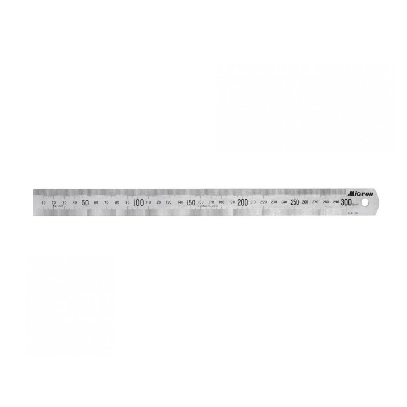 Линейка измерительная 300×25.4 мм металлическая Micron 34311