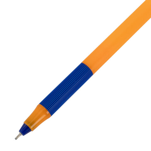 Ручка шариковая с грипом BRAUBERG «i-STICK POINT ORANGE», СИНЯЯ, пишущий узел 0.7 мм, линия письма 0.35 мм
