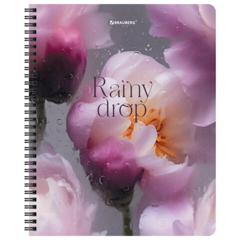 Тетради ДЭК А5 48 л. КОМПЛЕКТ 4 шт., BRAUBERG, гребень, клетка, 80 г/м2, Soft-Touch, «Aesthetics»