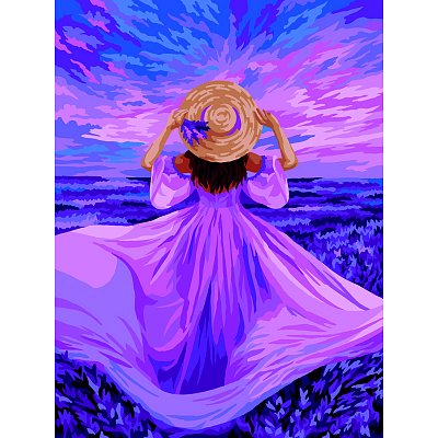 Картина по номерам на картоне ТРИ СОВЫ «Закат Прованса», 30×40, с акриловыми красками и кистями