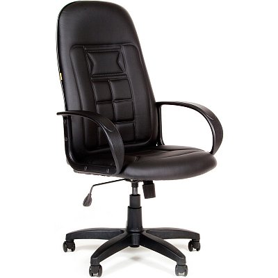 Кресло для руководителя Chairman 727 черное (искусственная кожа/пластик)