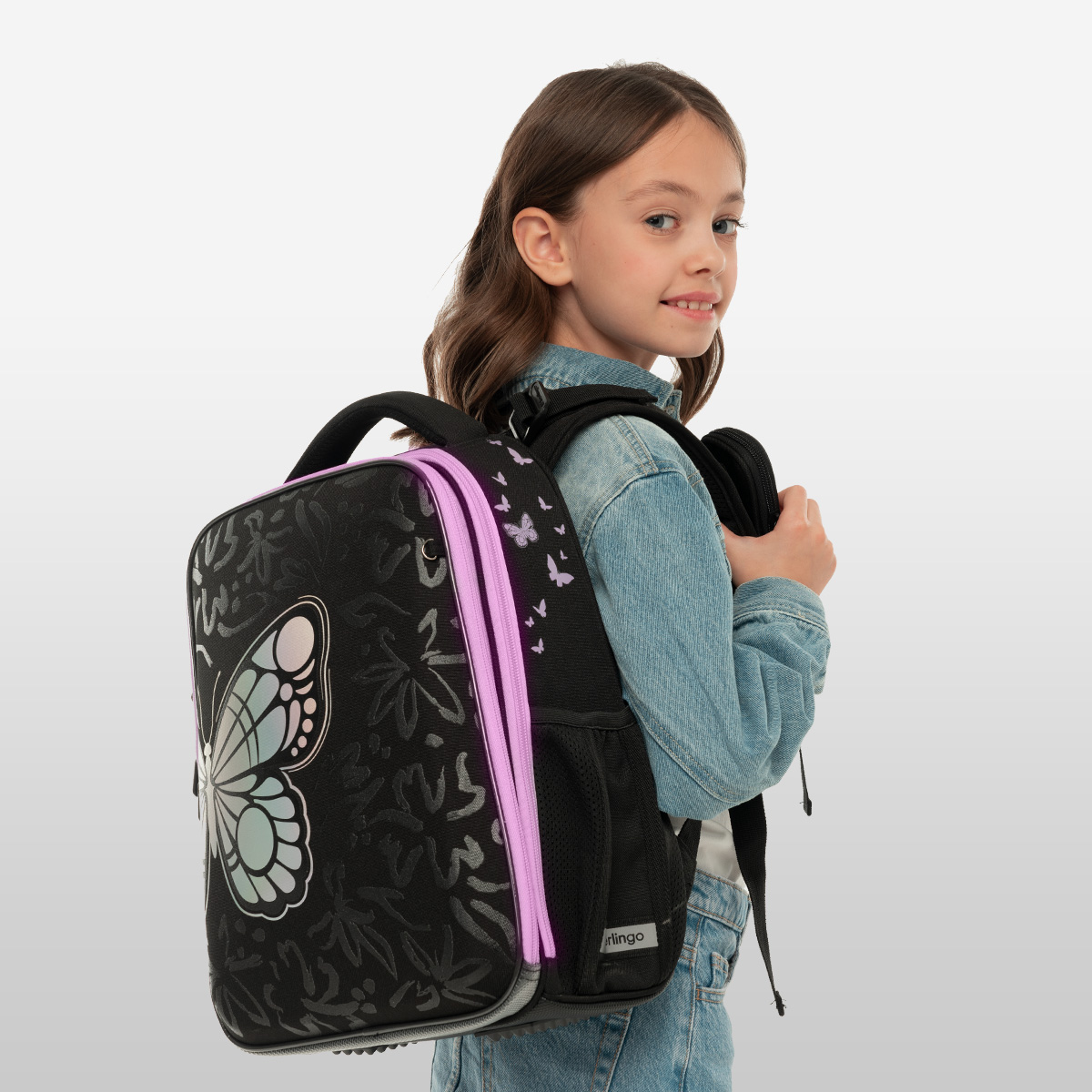Ранец Berlingo Expert «Butterfly Effect» 37×28×16см, 2 отделения, 2 кармана, анатомическая спинка