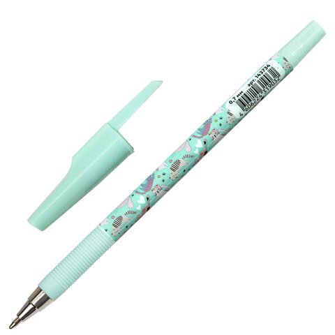 Ручка шариковая ЮНЛАНДИЯ «GLAMOUR CAT», синяя, SOFT TOUCH покрытие, узел 0.7 мм, линия письма 0.35 мм