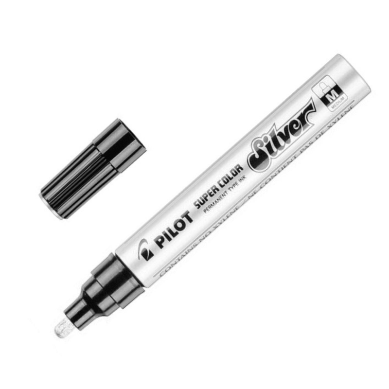 Маркер пеинт (лак) PILOT SC-S-M серебряный 2-5мм - купить в Москве ...
