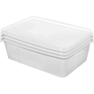 Набор контейнеров для заморозки Frozen 0.9л прямоугол 204×140х83мм 3шт/наб