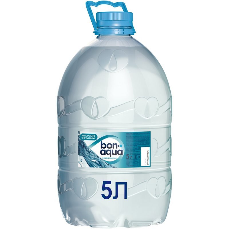 Вода питьевая негазированная Bon Aqua (ПЭТ, 5,0л, 4шт/уп)