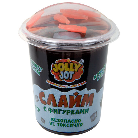 Слайм с фигурками, вкусняшки, 200 г, НАБОР 6 шт., JOLLY JOT (ДЖОЛЛИ ДЖОТ)