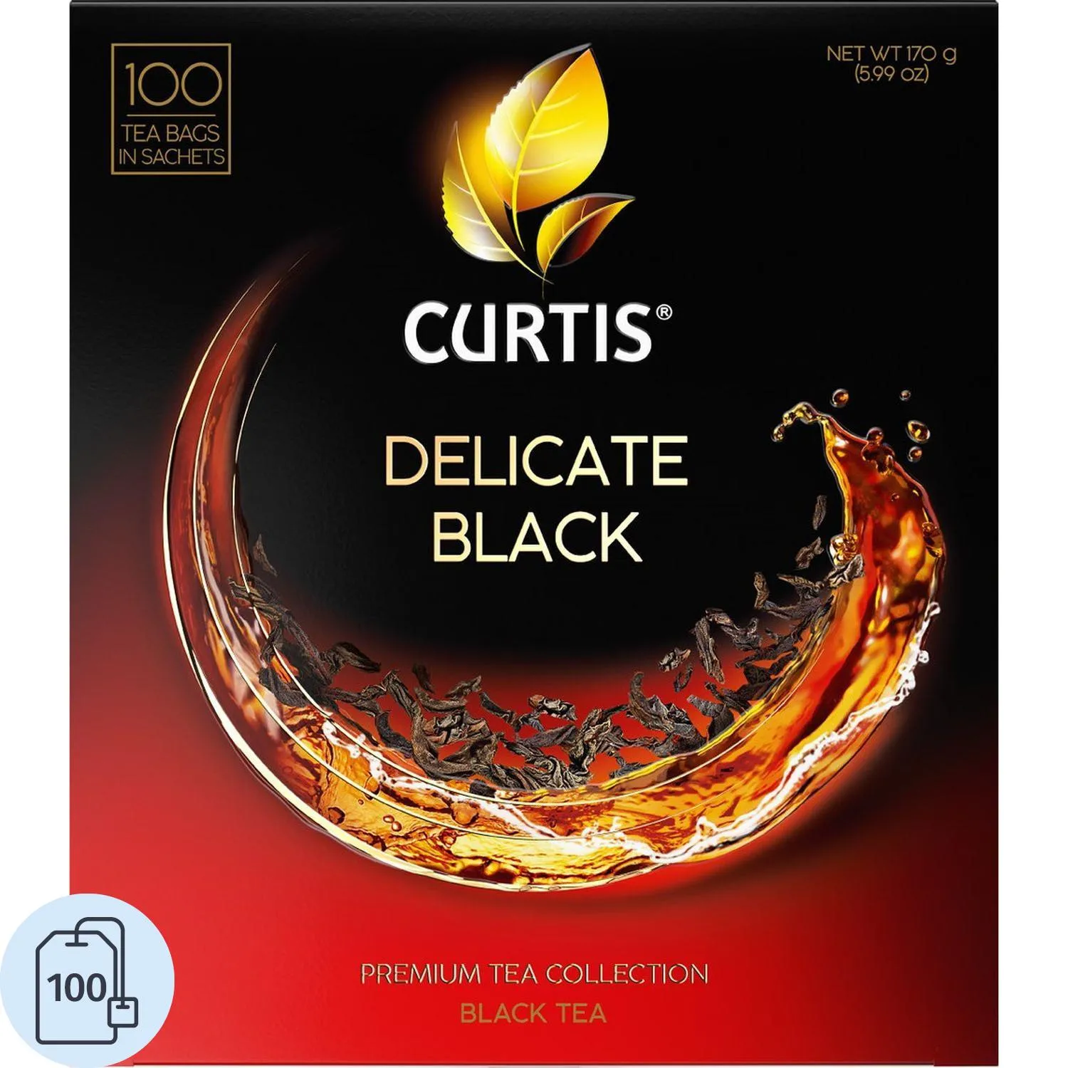 превью Чай чёрный Curtis Delicate Black 100 сашет