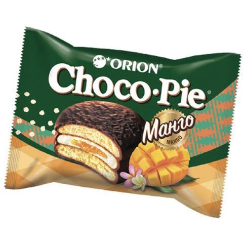 Печенье ORION «Choco Pie Mango» манго 360 г (12 штук х 30 г)