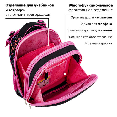 Ранец ЮНЛАНДИЯ EXTRA, с дополнительным объемом, 2 отделения, «True friend», 38×29x18 см