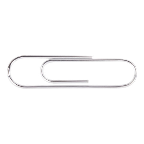 Скрепки BRAUBERG, 28 мм, оцинкованные, 100 шт., в картонной коробке