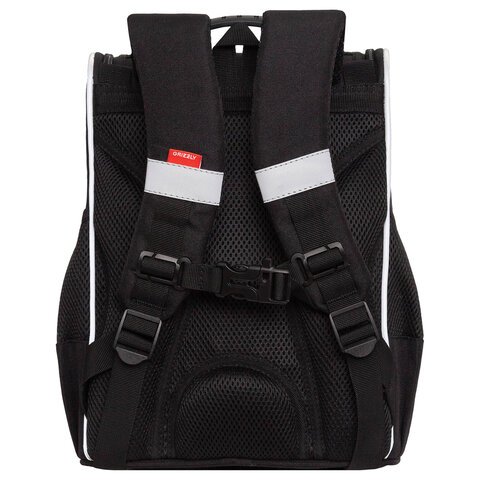 Ранец GRIZZLY анатомическая спинка, с мешком для обуви, для мальчиков, BALL, 33×25х13 см