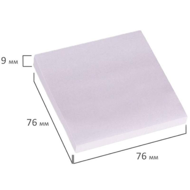 Стикеры Attache Bright colours 76×76 мм пастельные фиолетовые (1 блок,100 листов)