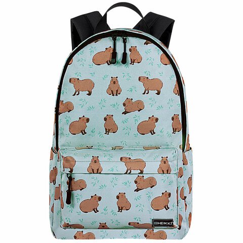 Рюкзак HEIKKI POSITIVE (ХЕЙКИ) универсальный, карман-антивор, Capybara, 42×28х14 см