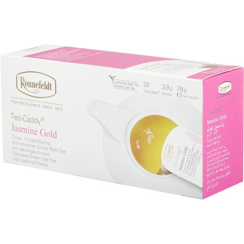 Чай Ronnefeldt Tea Caddy Jasmine Gold зеленый с жасмином 20 пакетиков