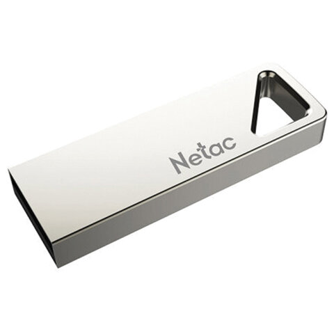 Флеш-диск 16GB NETAC U326, USB 2.0, металлический корпус, серебристый-20PN