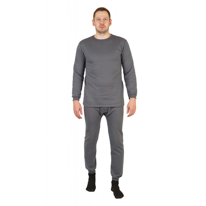 Белье нательное трикотаж зимнее цв. серый (р.56-58)р.170-176