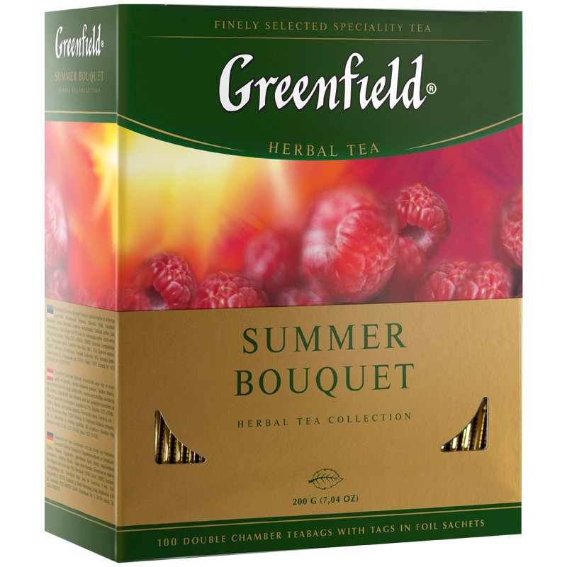 Чай Greenfield Summer Bouquet фруктов.фольгир. 100 пак/уп