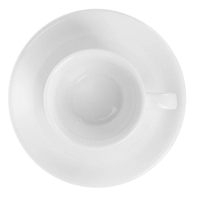 Кофейная пара Chan Wave Classic, фарфор, белая, 85мл, фк0185