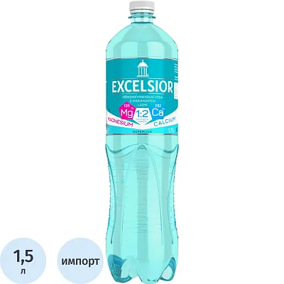 Вода минеральная Excelsior лечебно-столовая газ ПЭТ 1.5л