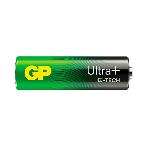 Батарейки КОМПЛЕКТ 2 шт., GP Ultra Plus G-Tech, AA (LR6), алкалиновые, пальчиковые