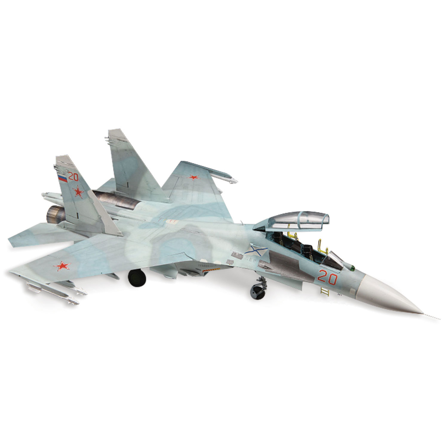 Модель для склеивания САМОЛЕТ Учебно-боевой российский Су-27УБ, 1:72, ЗВЕЗДА