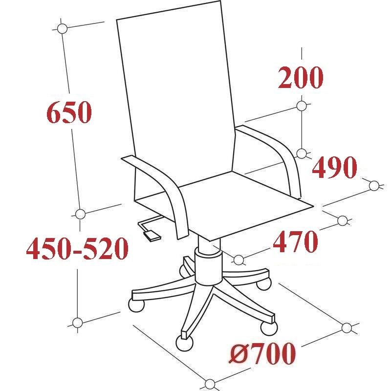 Кресло для руководителя Easy Chair 679 TR черное/серое (рециклированная кожа/пластик)