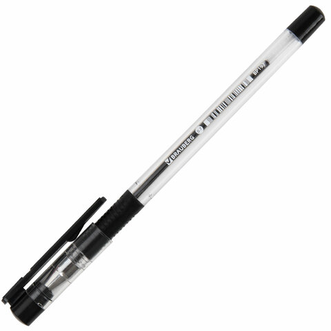 Ручка шариковая с грипом BRAUBERG «X-Writer», ЧЕРНАЯ, узел 0.7 мм, линия письма 0.35 мм