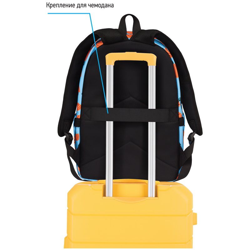 Рюкзак Berlingo Casual «Pumpkin» 39.5×27×13см, 1 отделение, 3 кармана, уплотненная спинка
