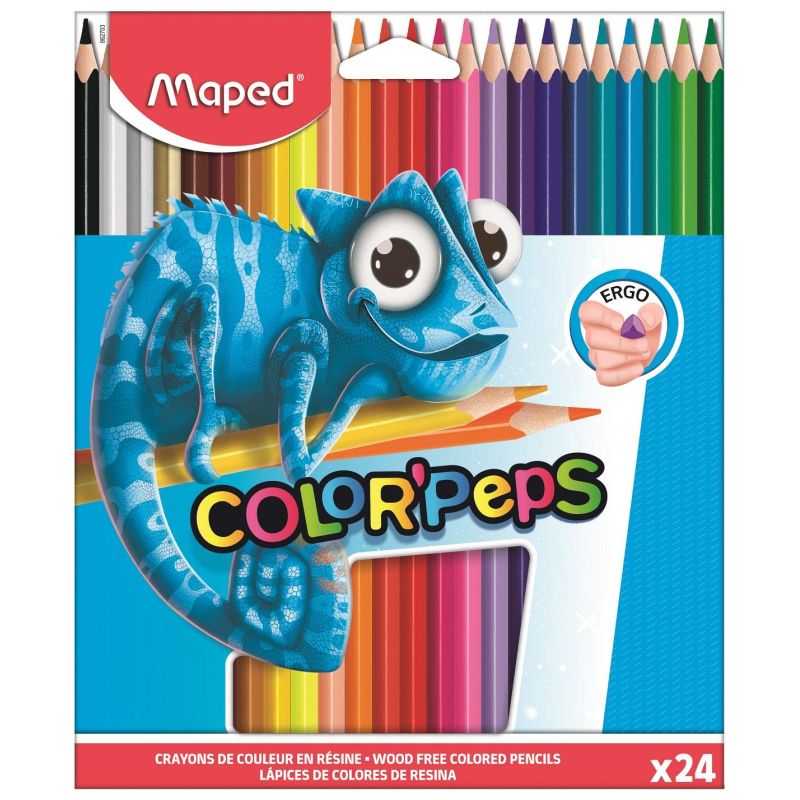 превью Карандаши цветные MAPED PULSE пластиковые 24 цв/наб 862703