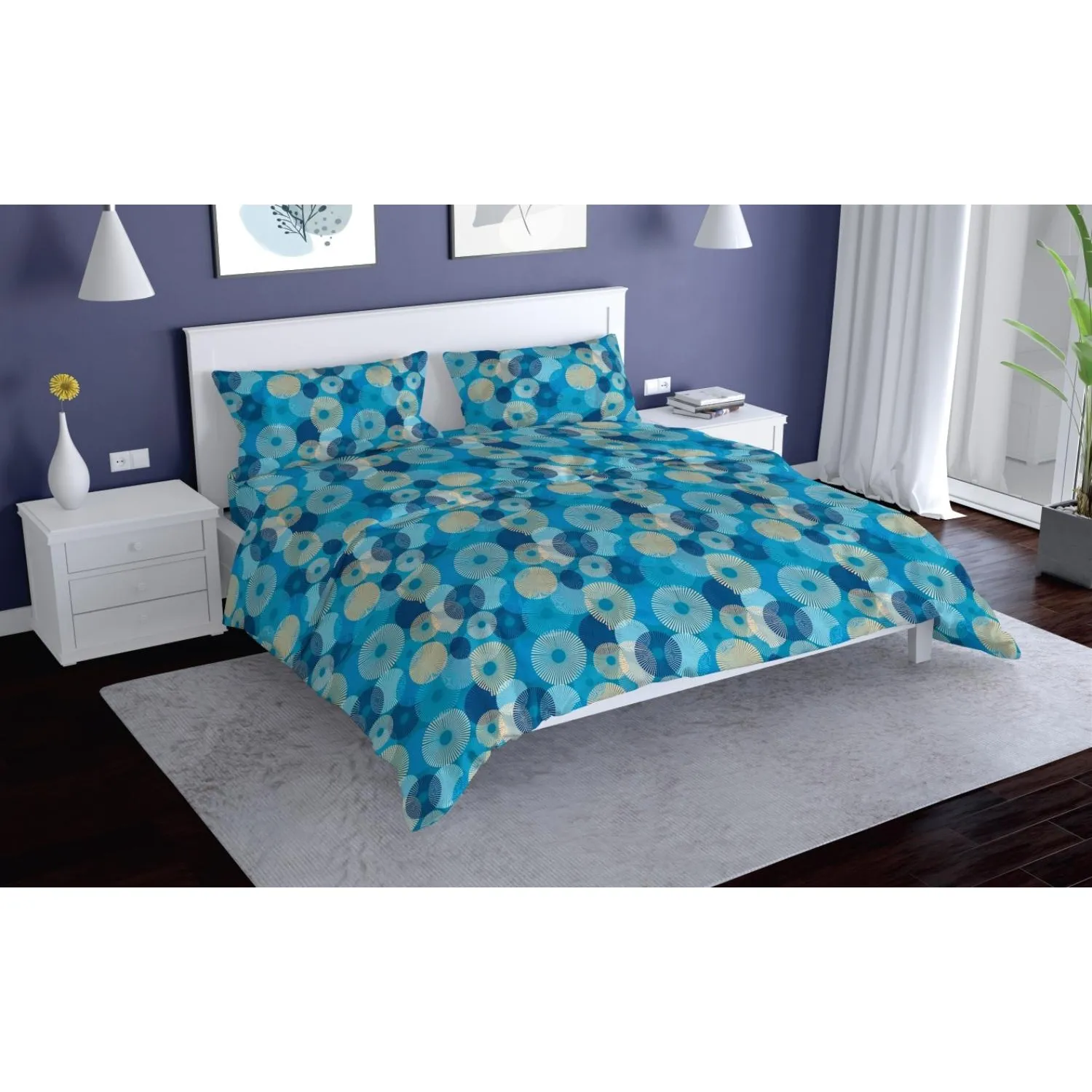 превью Постельное белье 1.5сп, Sarandib, набивн. поплин105г/м2(нав.70×70-2шт)28908-1