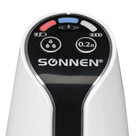 Помпа для воды электрическая SONNEN EWD152W, 1.5 л/мин, 2 РЕЖИМА, АККУМУЛЯТОР, АДАПТЕР, пластик