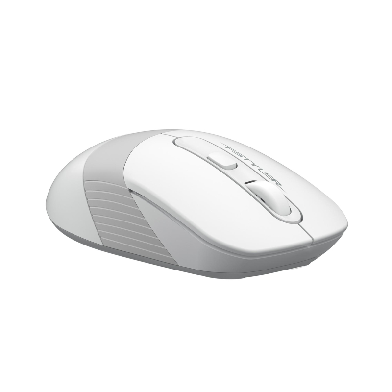 превью Мышь компьютерная A4Tech Fstyler(FG10S WHITE)бел/сер/2000dpi/беспроводн/4кн