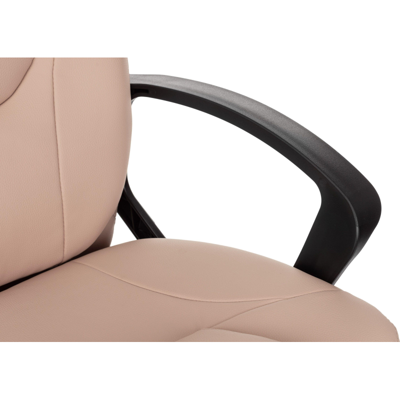 Кресло VB_EChair 668LT PU бежевый эко. кожа крестов. пластик
