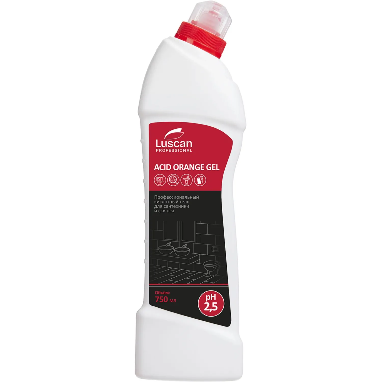 Средство для сантехники чистящее Luscan Professional Acid Orange Gel 0.75 л гель